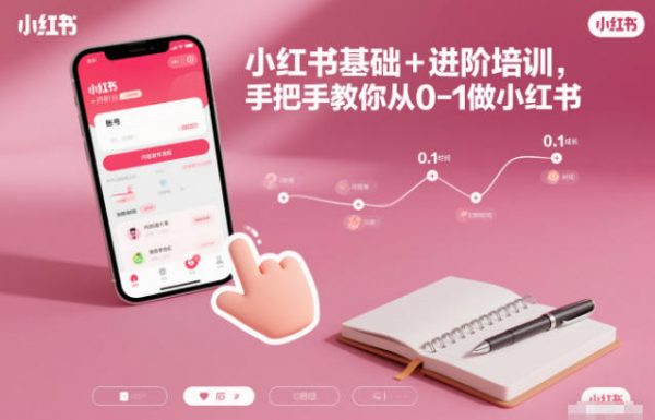 小红书基础+进阶培训,手把手教你从0-1做小红书插图 小红书基础+进阶培训,手把手教你从0-1做小红书插图