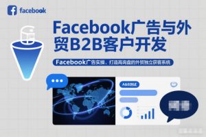 Facebook广告与外贸B2B客户开发,Facebook广告实操,打造高询盘的外贸独立获客系统