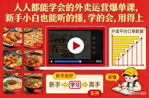 人人都能学会的外卖运营爆单课,新手小白也能听的懂,学的会,用得上插图 人人都能学会的外卖运营爆单课,新手小白也能听的懂,学的会,用得上插图