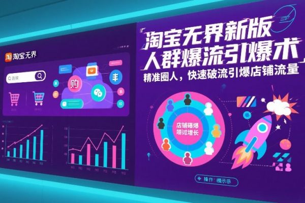 淘宝无界新版人群爆流引爆术，精准圈人，快速破流引爆店铺流量插图