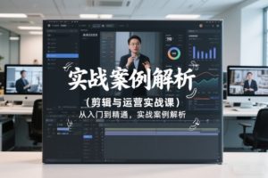 剪辑与运营实战课，从入门到精通，实战案例解析（更新2026）