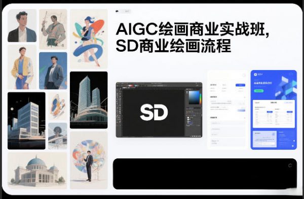 AIGC绘画商业实战班,SD商业绘画流程