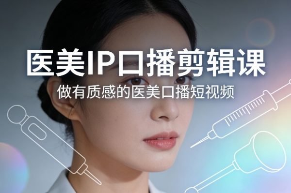 医美IP口播剪辑课，做有质感的医美口播短视频插图
