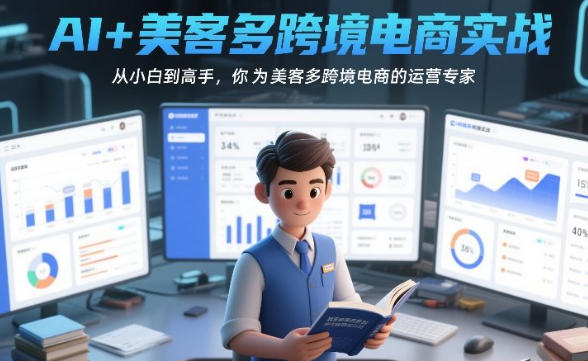 AI+美客多跨境电商实战，从小白到高手