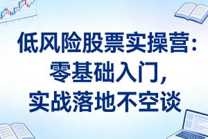 低风险股票实操营：零基础入门，实战落地不空谈