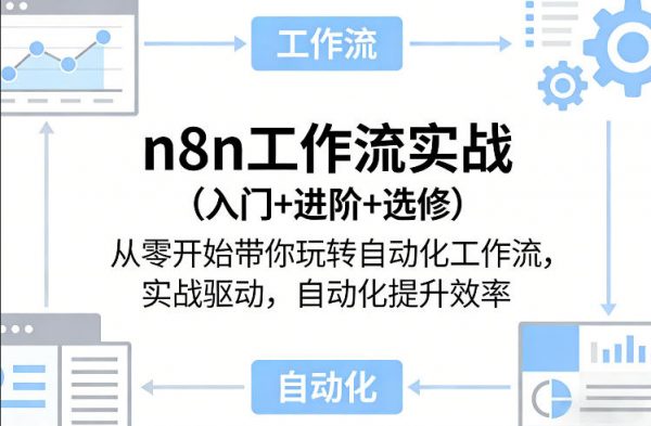 n8n工作流实战（入门+进阶+选修）从零开始带你玩转自动化工作流，实战驱动，自动化提升效率插图