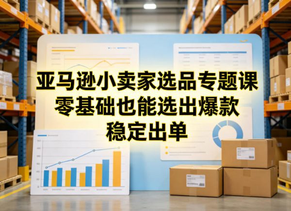 亚马逊小卖家选品专题课,零基础也能选出爆款,稳定出单插图 亚马逊小卖家选品专题课,零基础也能选出爆款,稳定出单插图