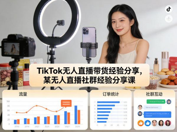 TikTok无人直播带货经验分享,某无人直播社群经验分享课插图 TikTok无人直播带货经验分享,某无人直播社群经验分享课插图