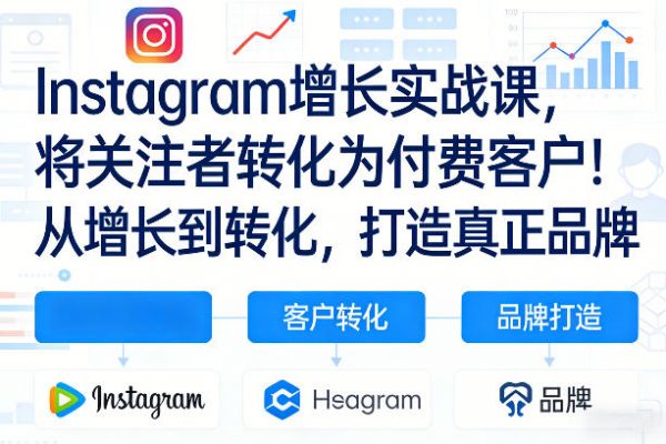 Instagram增长实战课,将关注者转化为付费客户!从增长到转化,打造真正品牌(双语字幕)插图 Instagram增长实战课,将关注者转化为付费客户!从增长到转化,打造真正品牌(双语字幕)插图