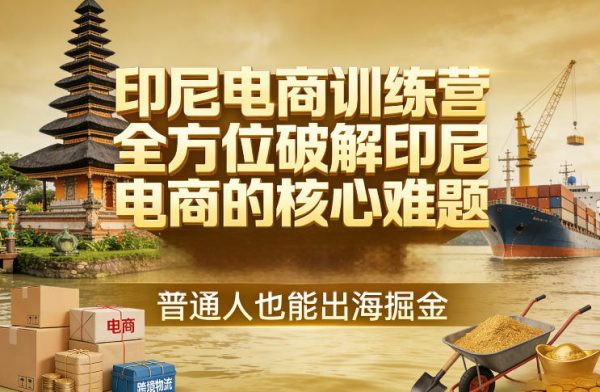 印尼电商训练营，全方位破解印尼电商的核心难题，普通人也能出海掘金插图