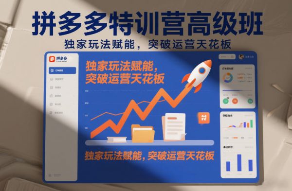 拼多多特训营高阶班，独家玩法赋能，突破运营天花板（更新26年4月1日）插图