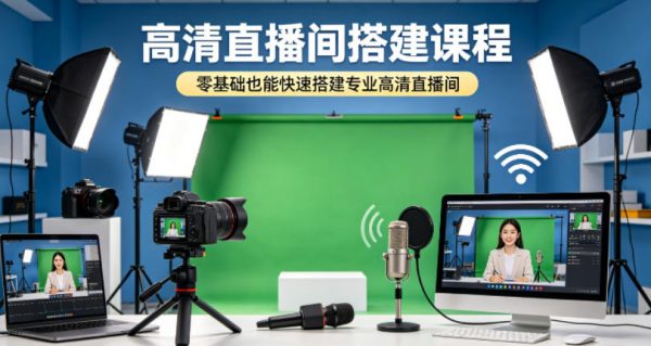 高清直播间搭建课程，零基础也能快速搭建专业高清直播间插图